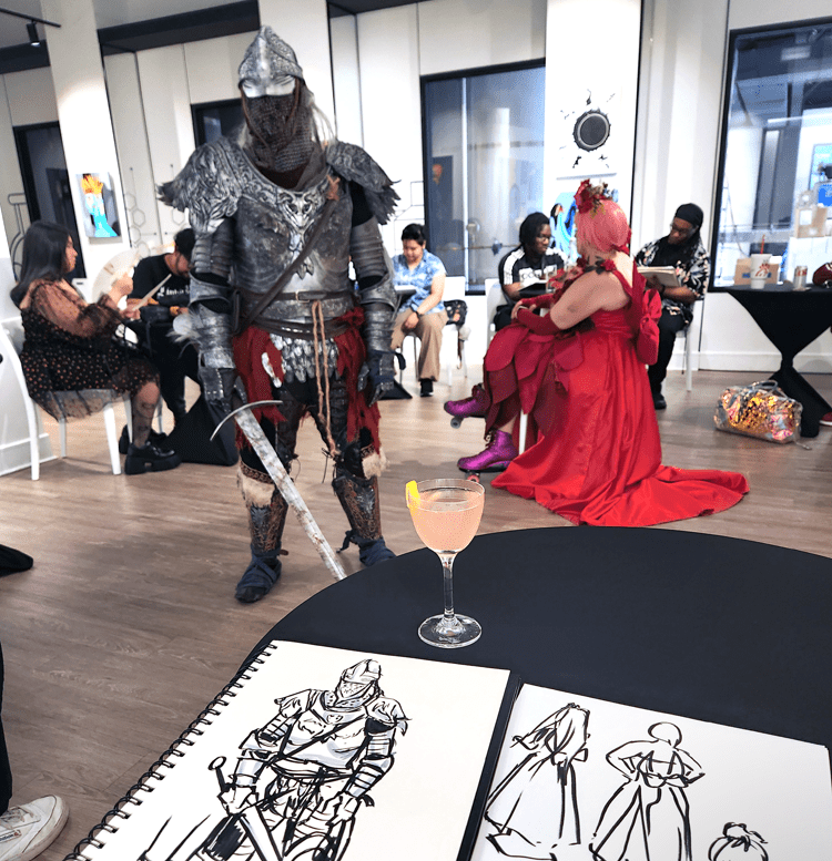 Cosplay Drink and Draw
