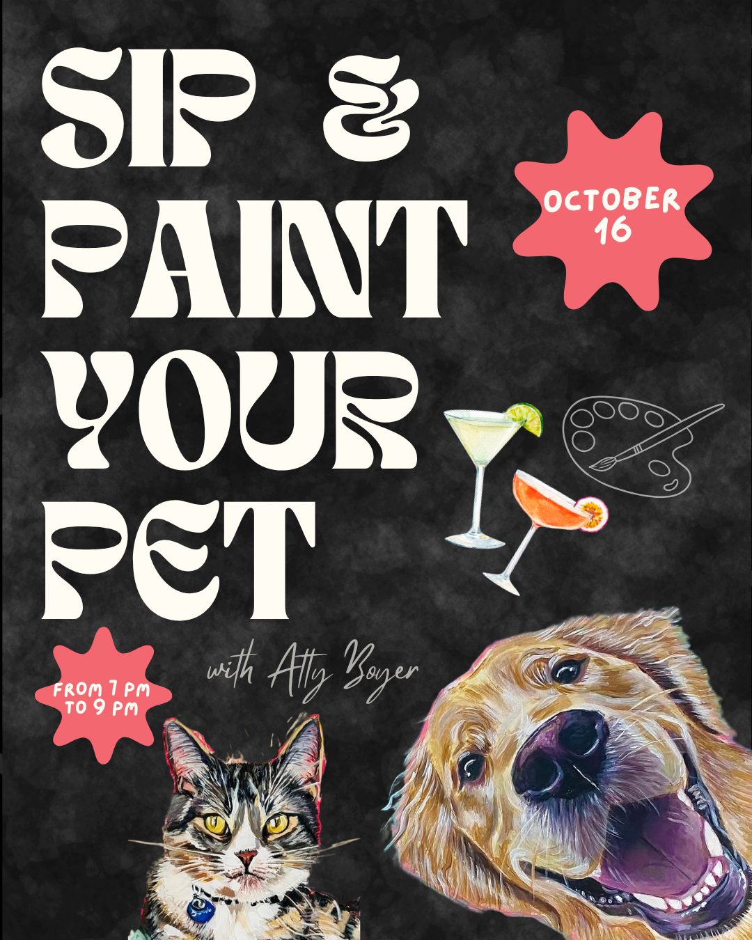 Sip & Paint Your Pet