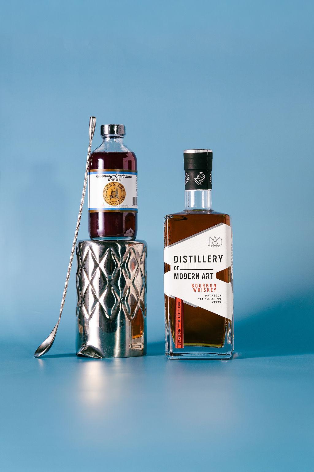 Blueberry Cardamom Shrub (w Bourbon)