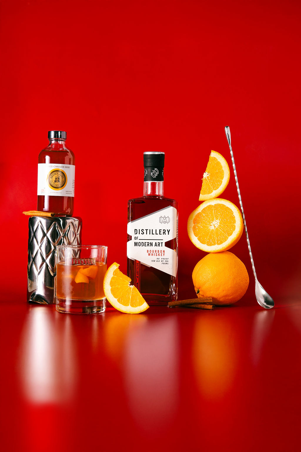 Orange Cinnamon Shrub (w Bourbon)