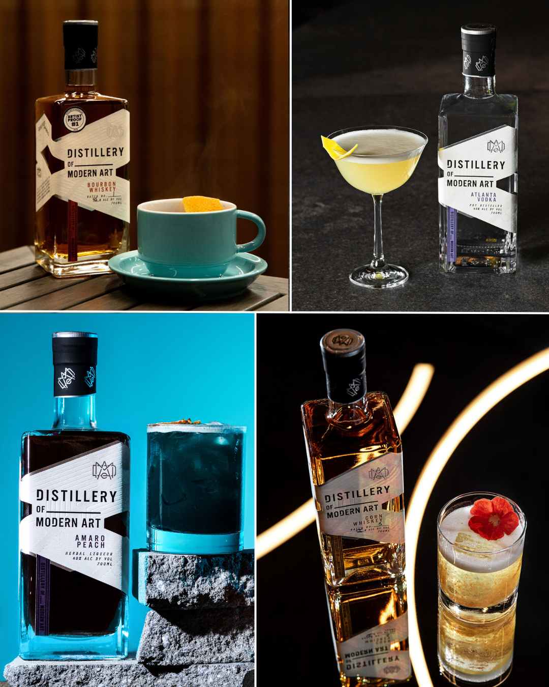 DoMA spirits with a cocktail