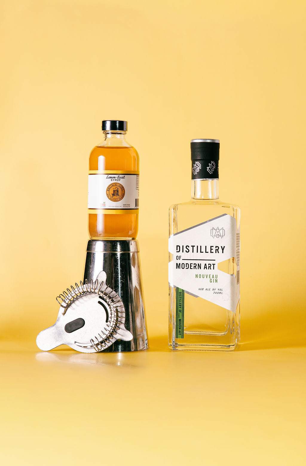 Lemon Basil Syrup (w Nouveau Gin)